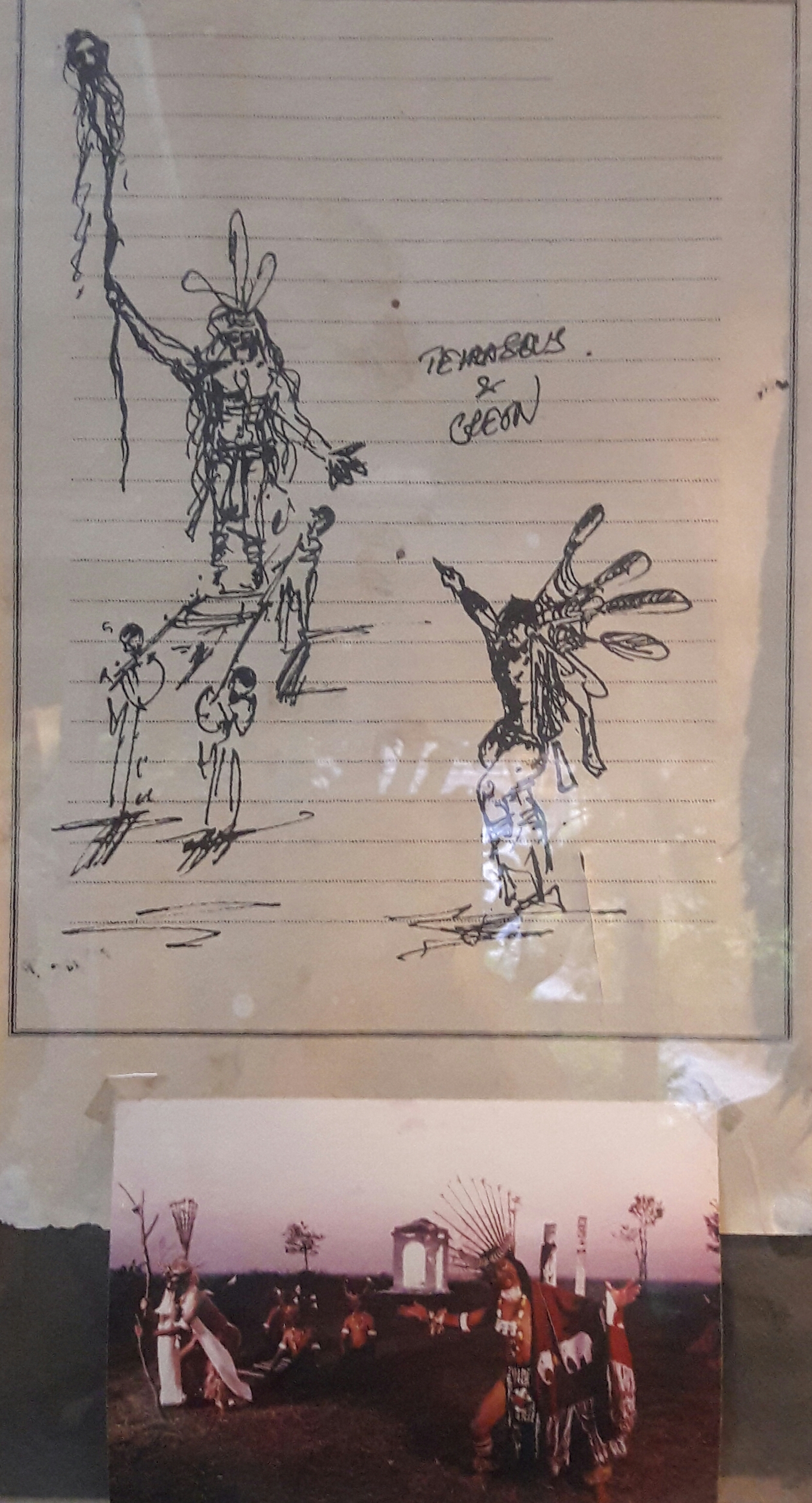Sketches of Ratan Thiyam of his play 'Antigone'
